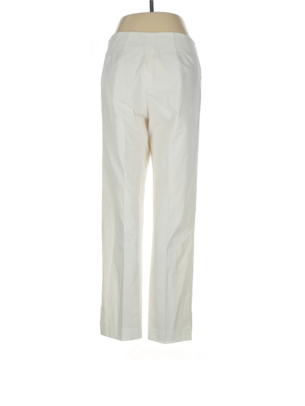 Leggiadro Slim Fit White Stretch Luxury Pull On Pant Sz M (Tag 12)